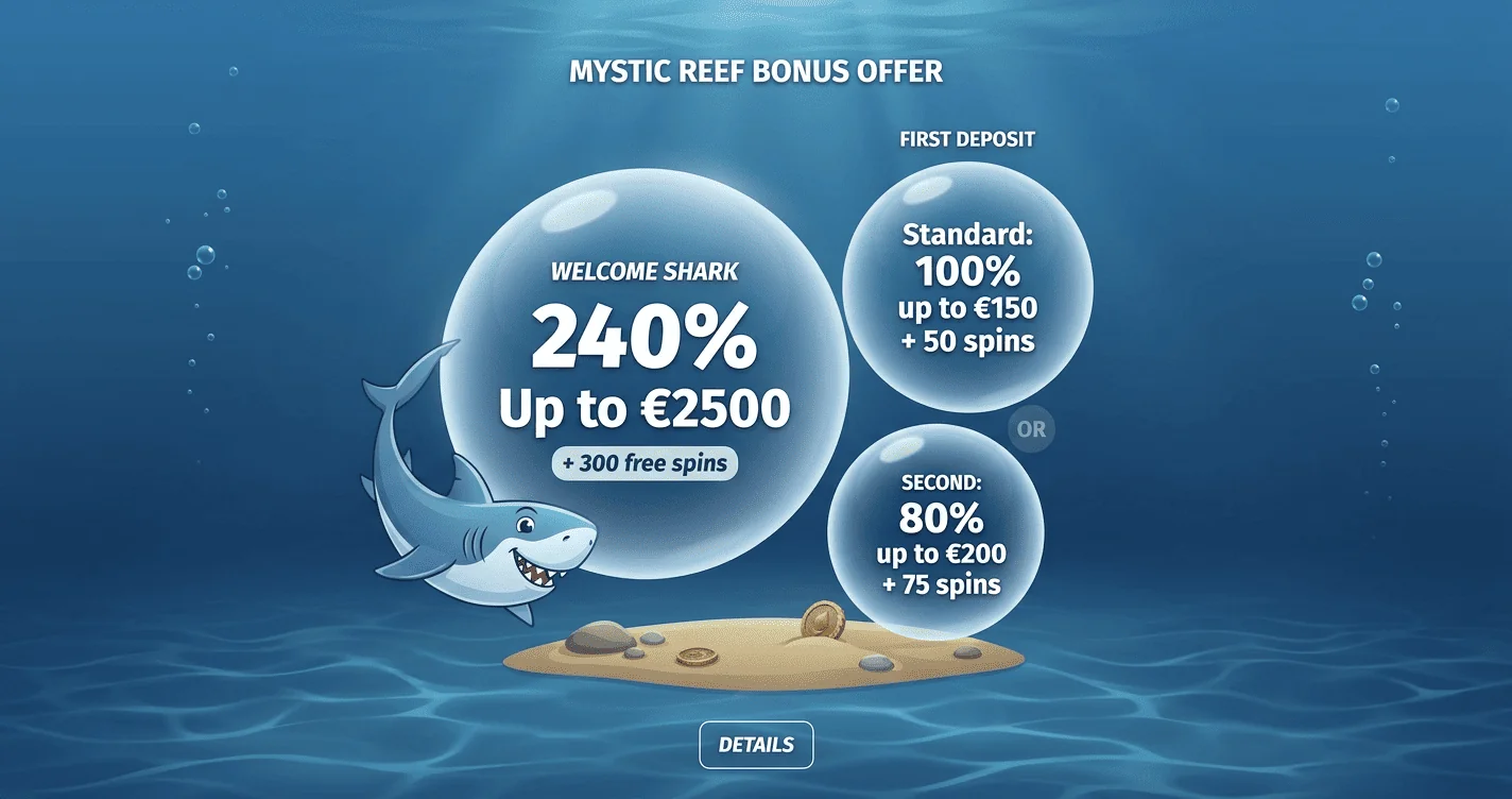Winshark Australia online casino homepage hero image